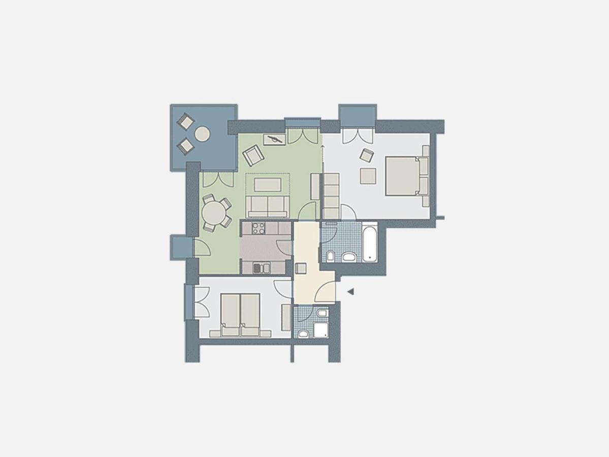 Kaiservillen Heringsdorf - Mit 2 Schlafzimmern Und Balkon D213 Apartamento *